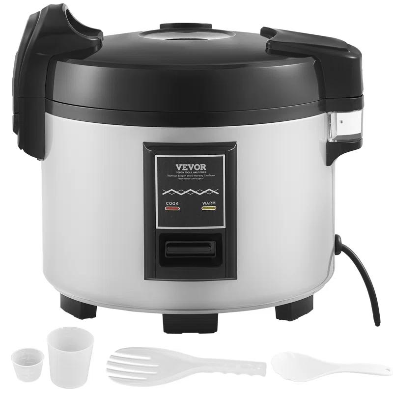 Commercial Rice Cooker 45-Cup Non-Stick Pot 9L 12H Keep Warm