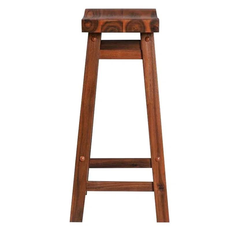 NIHAISHI Backless Saddle Kitchen Counter Stool ,Set of 2