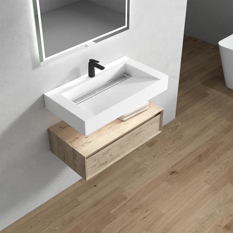 Better Vanity Alysa 36" Wall-Mounted Single Bathroom Vanity Set