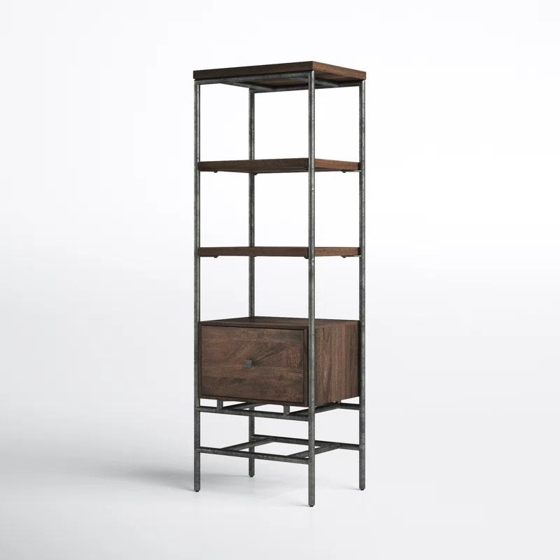 Gerti Narrow Etagere Bookcase