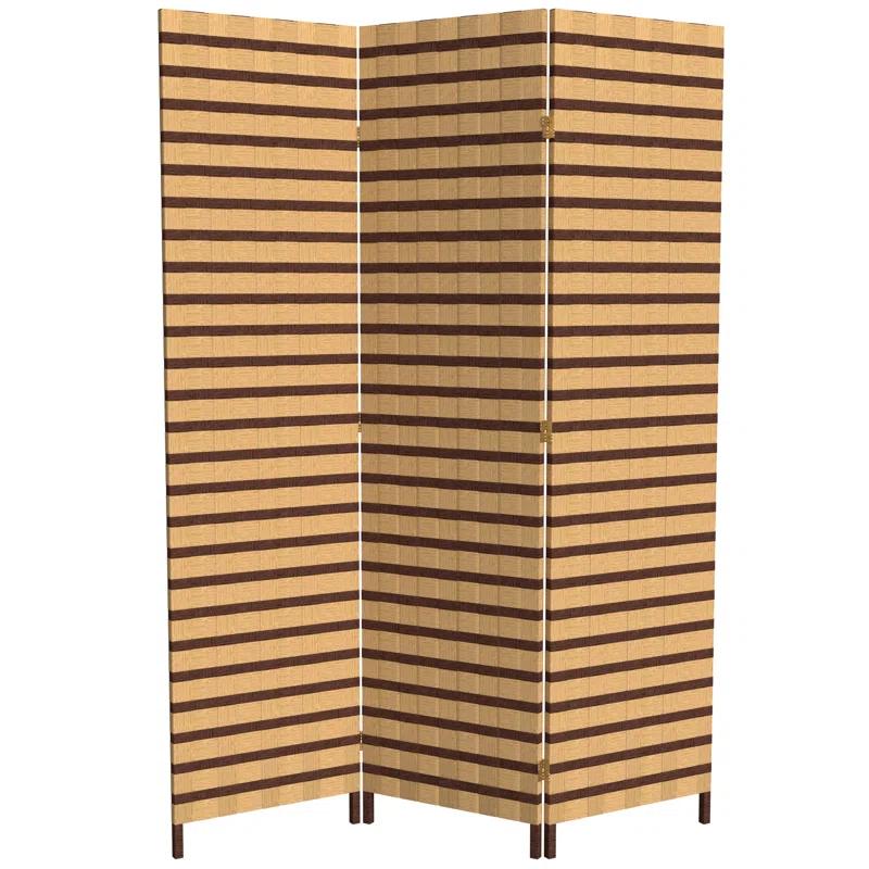 Oriental Furniture 6 ft. Tall Two Tone Natural Fiber Room Divider