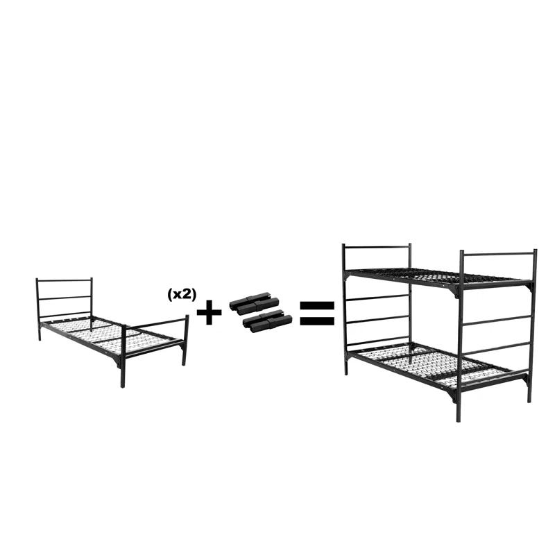 Blantex Inc. Blantex 1.25" Square Bunk Adaptor Set for MIL125SQ Beds (Set of 4)