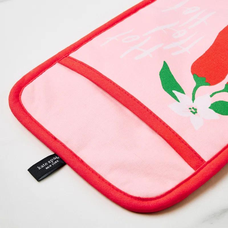 kate spade new york KATE SPADE NEW YORK Hot Hot Hot Peppers Pot Holder Set, 7"x10", Red (Set of 2)