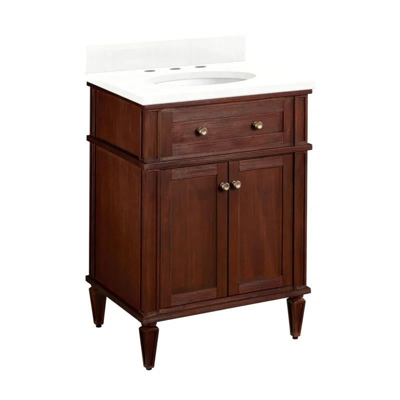 Signature Hardware 24" Elmdale Single Bathroom Vanity Set with Oval Undermount Sink