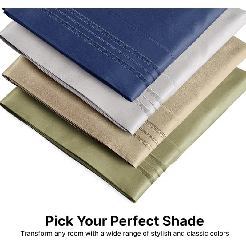 CGK Linens Soft Double Brushed Soft & Cooling Pillowcase - Set of 4