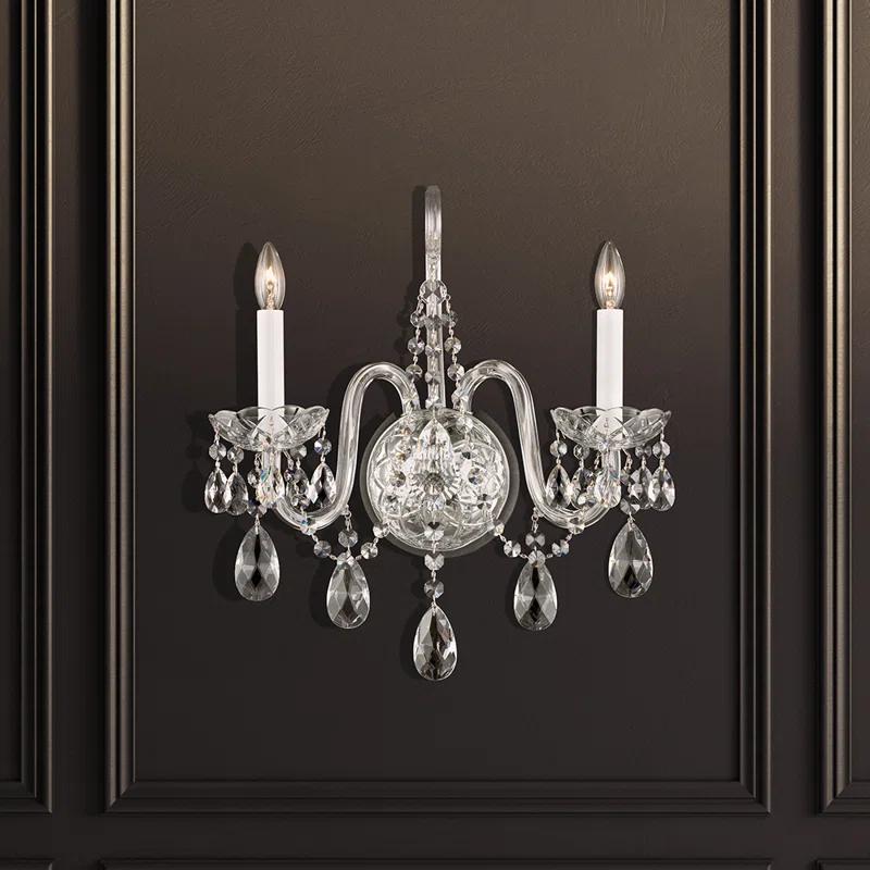 Arlington Crystal Candle Wall Light