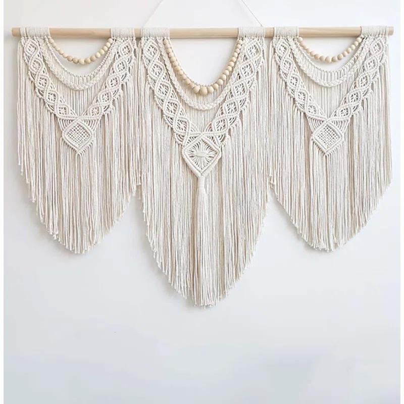 Rosalind Wheeler Macrame Wall Hanging Large Boho Wall Decor Wall Decor Living Room