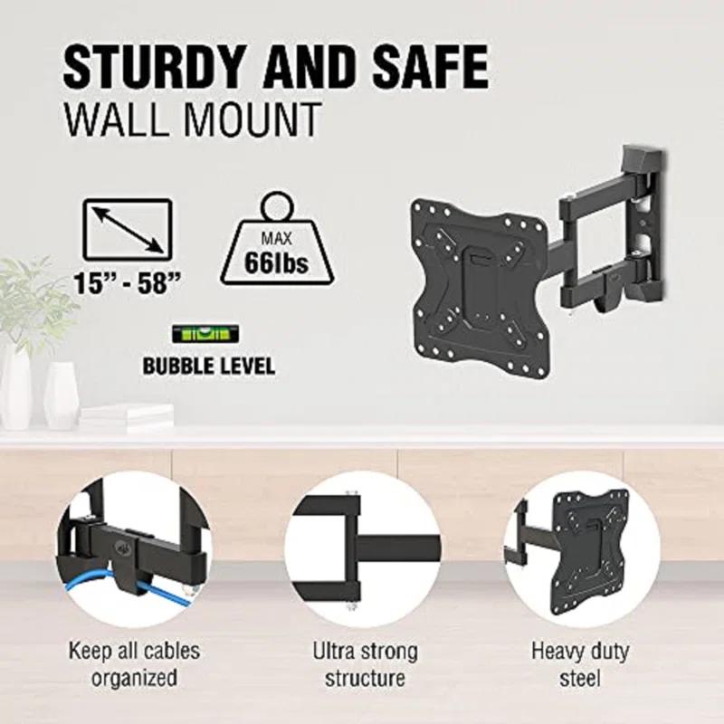 ELG ELG Versatile Full Motion TV Wall Mount with VESA 200x200mm Tilt and Swivel for 15 to 58 inch TVs
