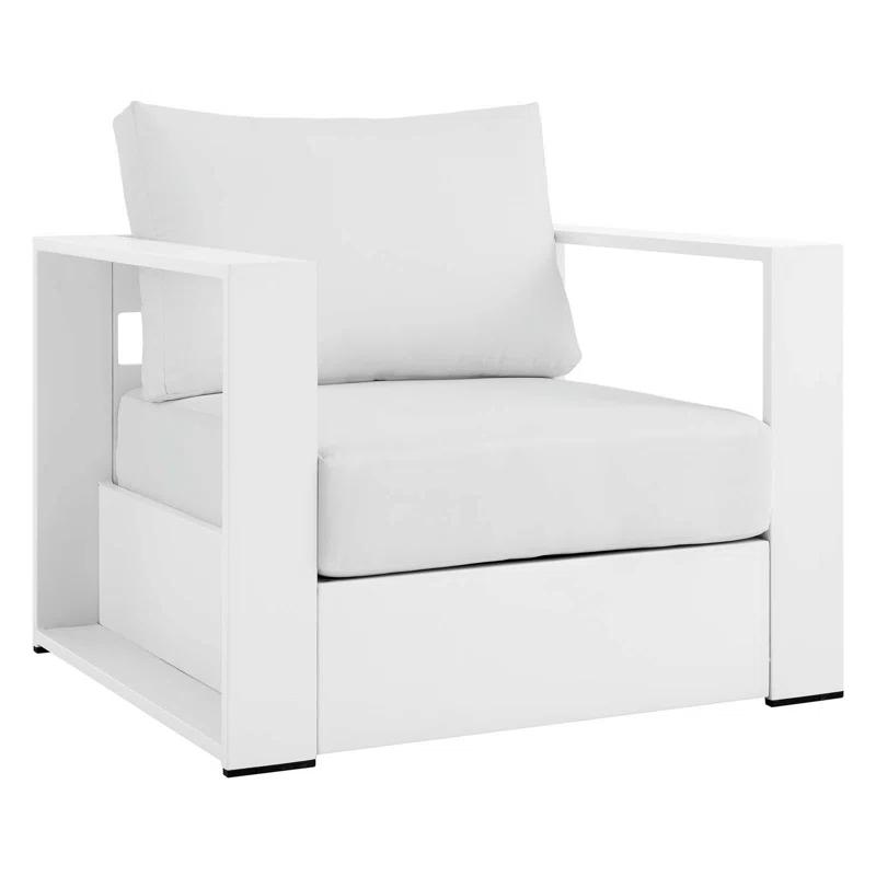 Modway Tahoe Outdoor Patio Powder-Coated Aluminum Armchair Set (Set of 2)