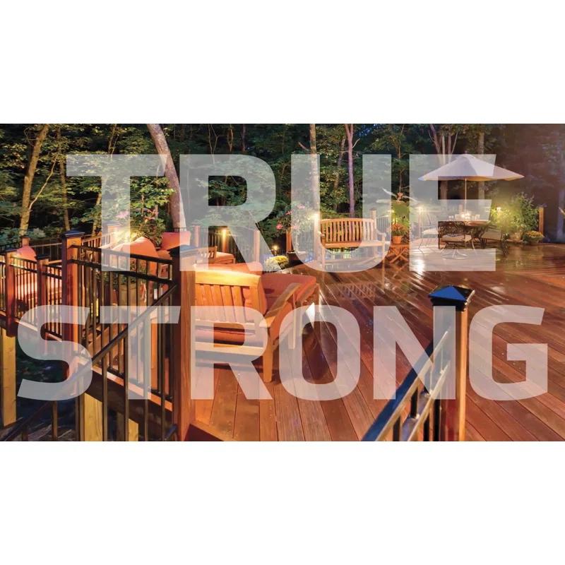 Fortress Building Products Fe26 2 in. x 45.5 in. Steel Railin.g Lin.e Post with Brackets | Wayfair