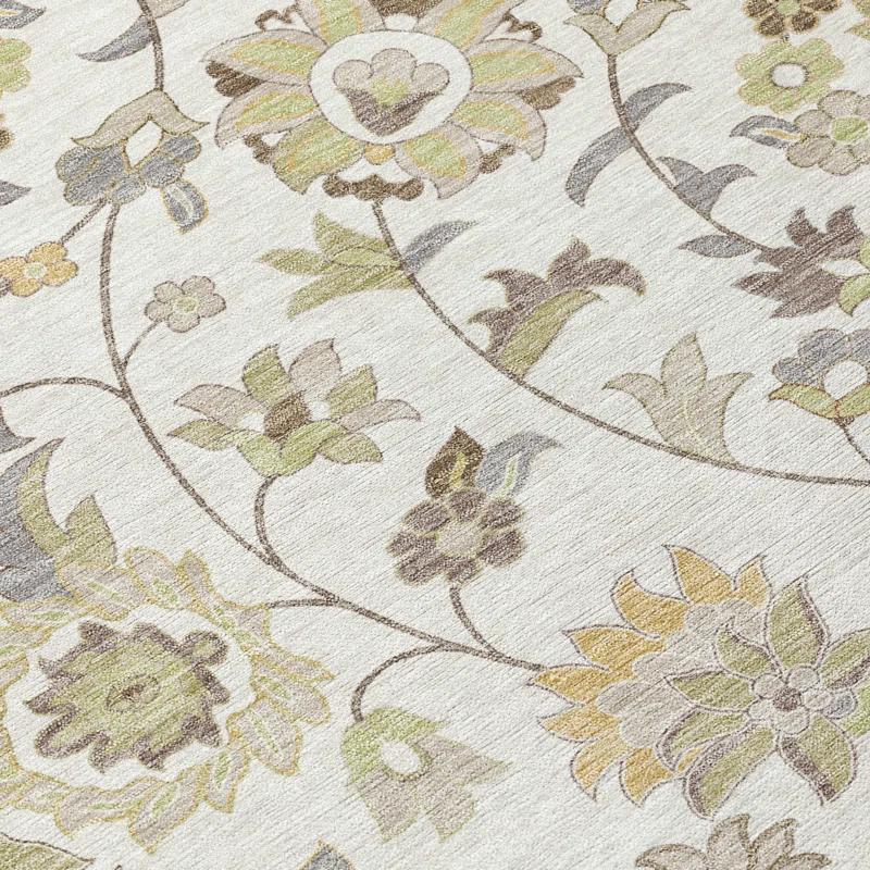 Machine Washable Indoor/Outdoor Chayden ACN1006 Ivory Rug