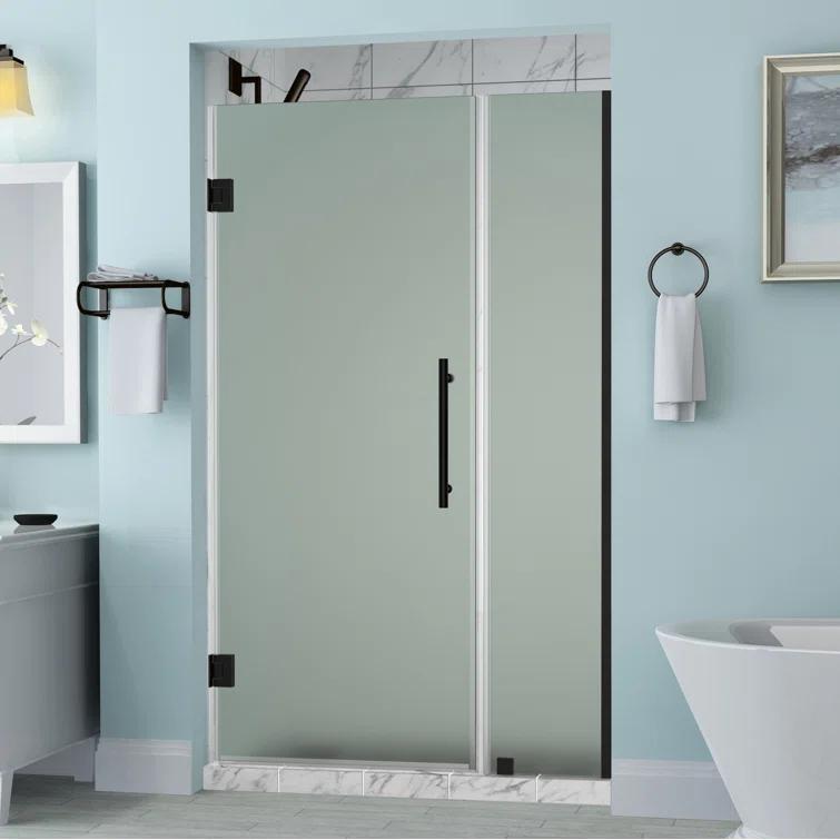 Aston Belmore Hinged Frameless Shower Door SDR965EZ-ORB-5828-10