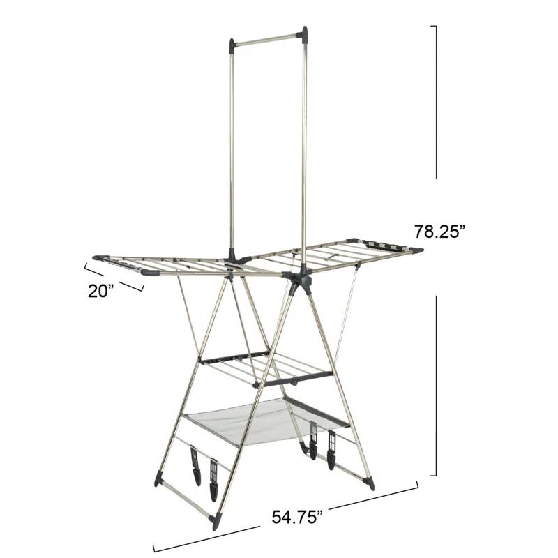 Household Essentials Steel Foldable Standard Drying Rack