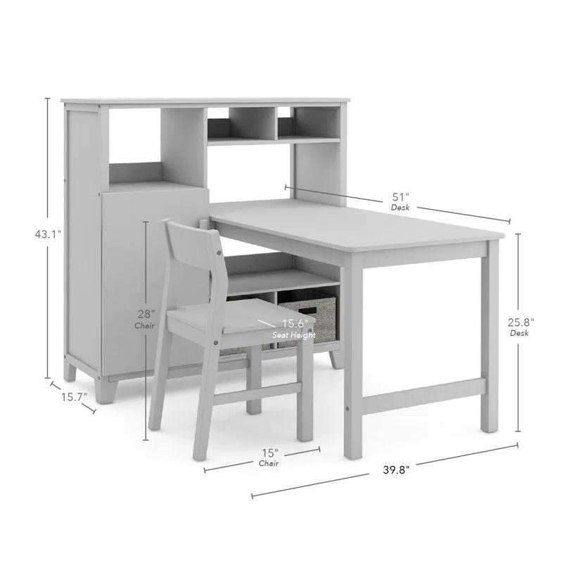 Martha Stewart Martha Stewart Living & Learning Kids Media System, Desk and Chair 43.1" H x 39.8" W