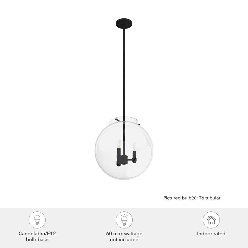 Hunter Fan Sacha 3 - Light Single Globe Pendant