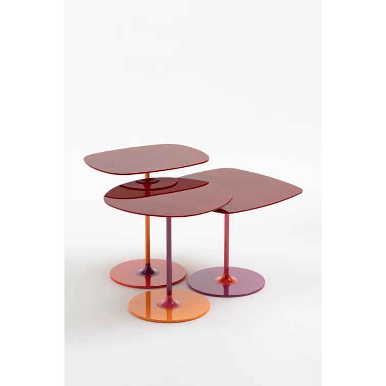 Kartell Thierry Glass Top End Table