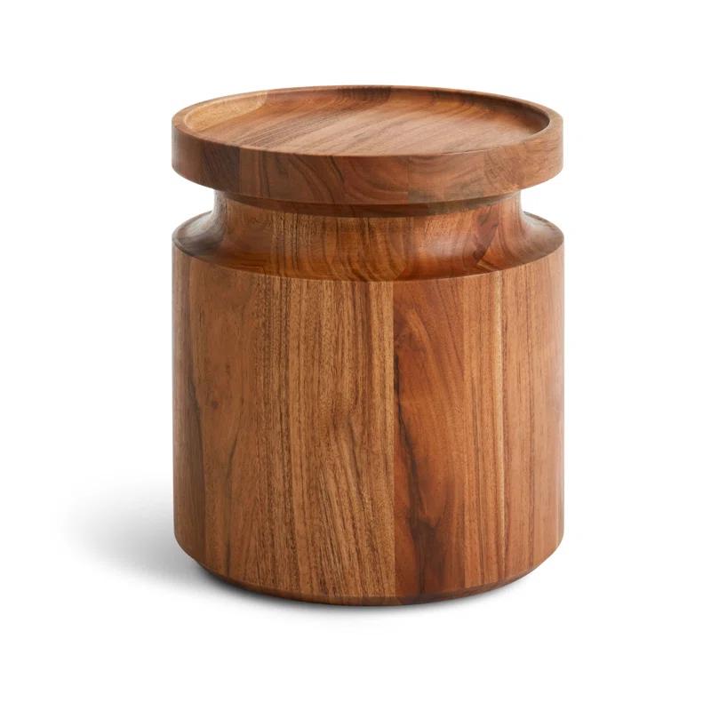 Blu Dot Turn Solid Wood Tray Top End Table