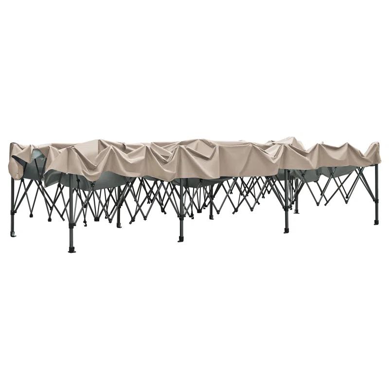 GROUPES 10X30 Pop Up Canopy With Sidewalls, Heavy Duty Outdoor Party Tent With Wheeled Bag, For Patio,Wedding, Backyard