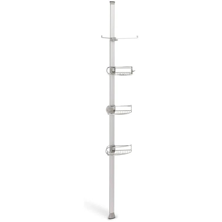 simplehuman Simplehuman Tension Pole Stainless Steel and Anodized Aluminum Shower Caddy