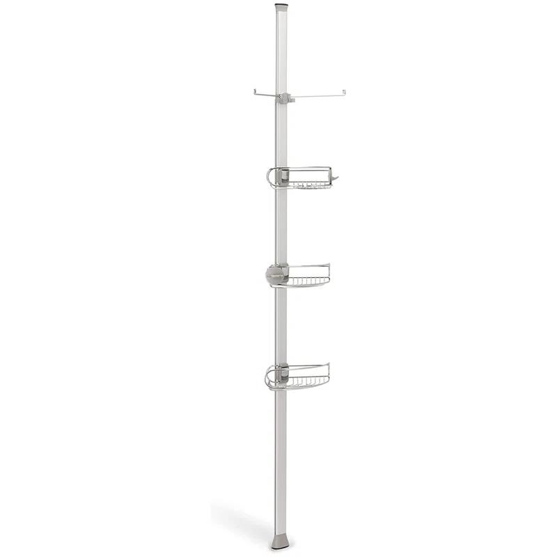 simplehuman Simplehuman Tension Pole Stainless Steel and Anodized Aluminum Shower Caddy