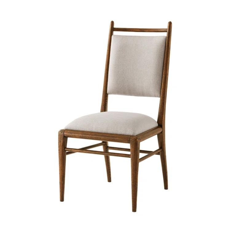 Theodore Alexander Nova 19.25'' H Upholstered Oak Side Chair (Set of 2)