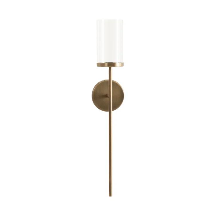 Kate and Laurel Blaise 14.0" Metal Wall Sconce