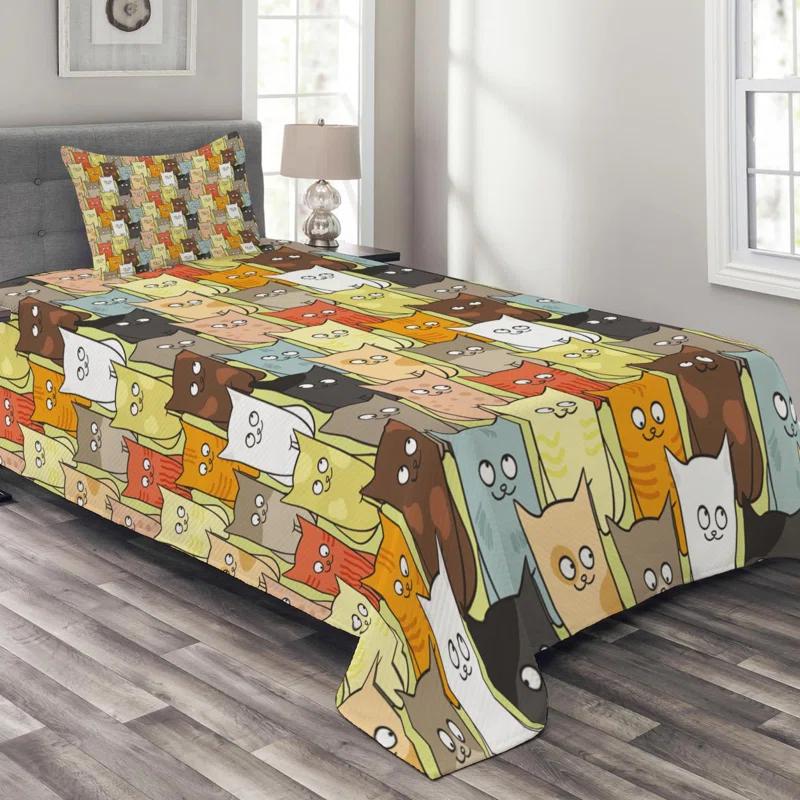Cats Coverlet Set