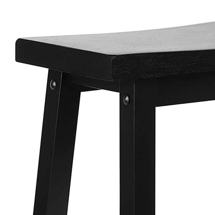 PJ Wood Solid Wood Accent Stool