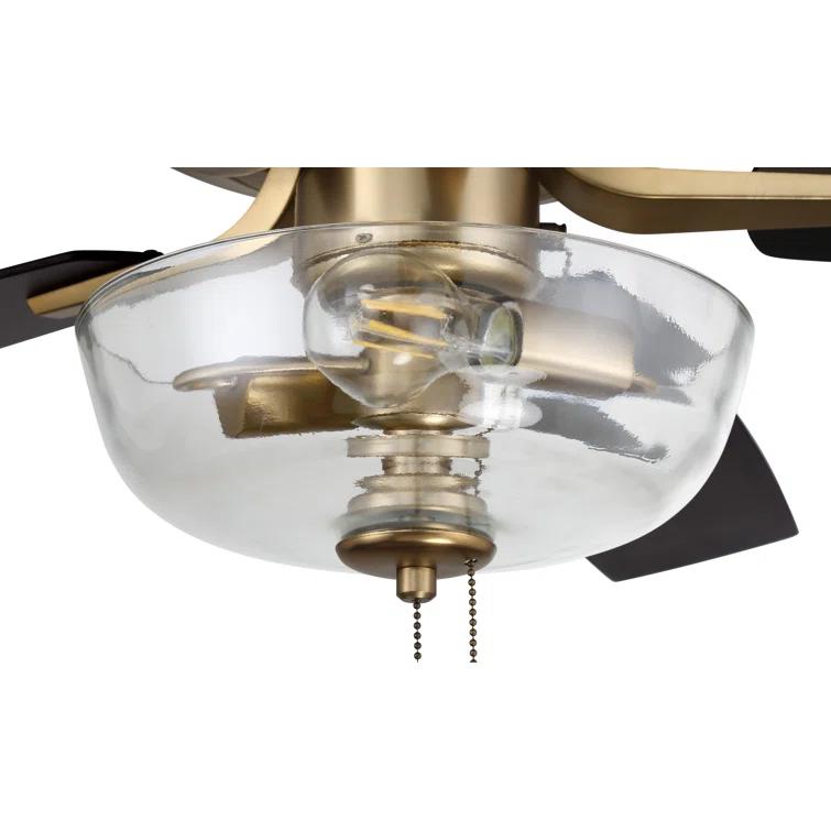 Craftmade Pro Plus 101 Clear Bowl Light Kit 52'' Ceiling Fan with Light Kit