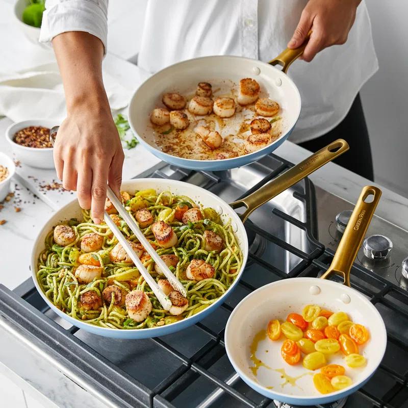 GreenPan Reserve Hard Anodized Healthy Ceramic Nonstick 10 Piece Cookware Set