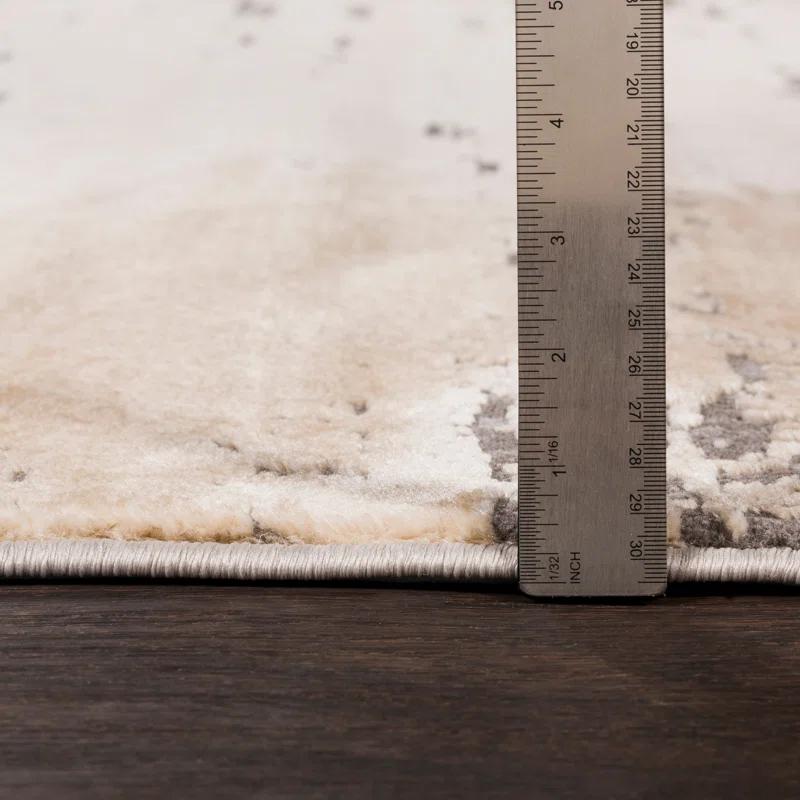 Greyleigh™ Bridgeton Abstract Gray/Khaki Area Rug