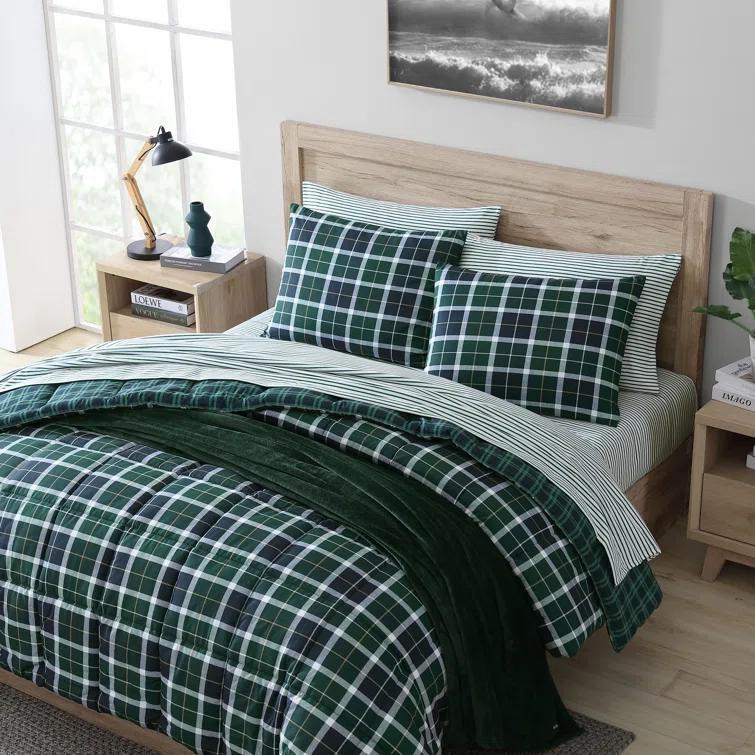 Nautica Costal Plaids Nautica Northsail Plaid Navy Reversible Duvet Cover Set