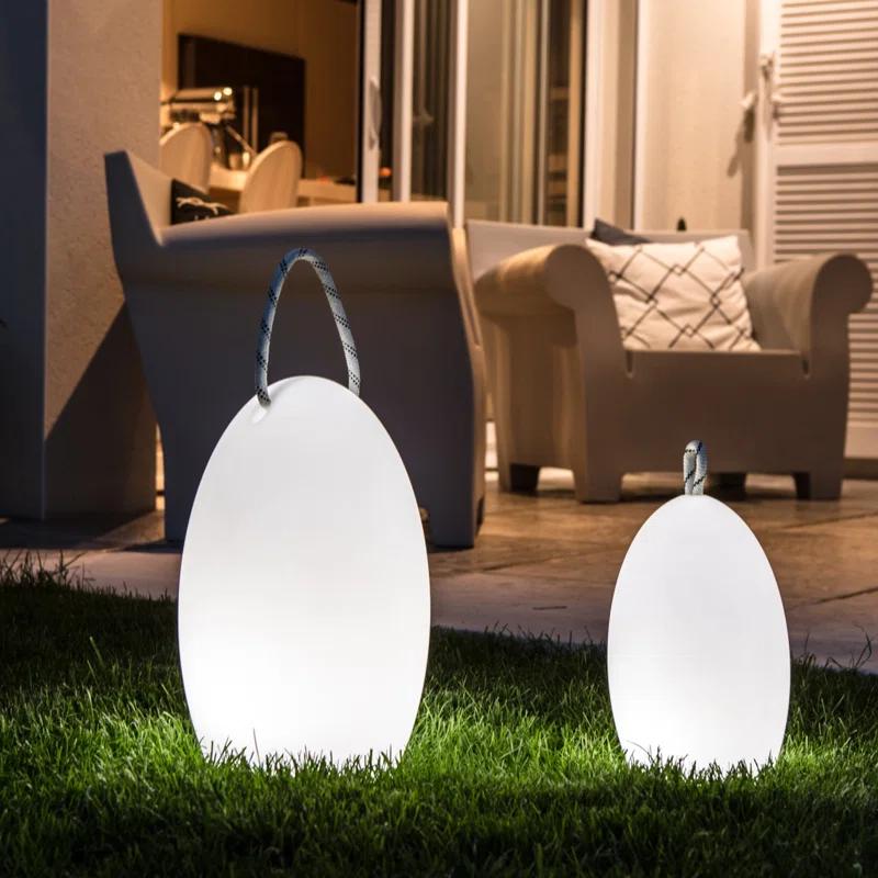 Smart & Green Amande Corde Battery Powered Integrated LED Color Changing Outdoor Table Lamp