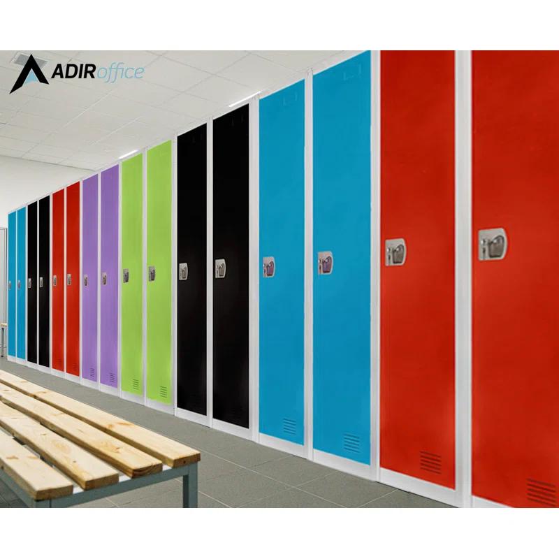 AdirOffice 12'' Wide Steel 1-Tier School and Gym Locker (Set of 2)