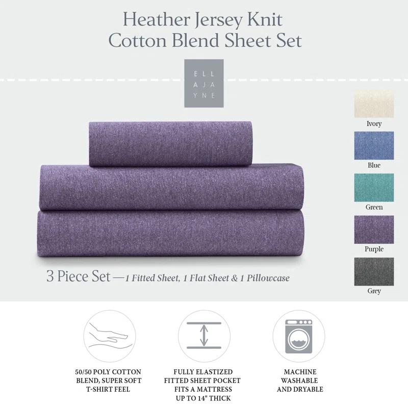 Ella Jayne Home Ella Jayne Jersey 4-Piece Sheet Set