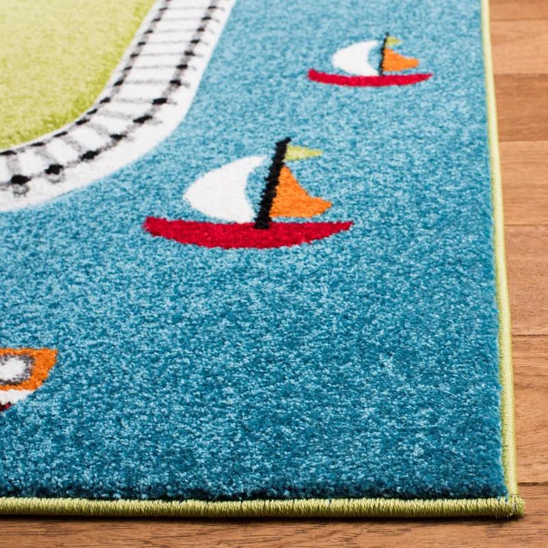 Andover Mills™ Baby & Kids Gaven Green/Ivory Rug