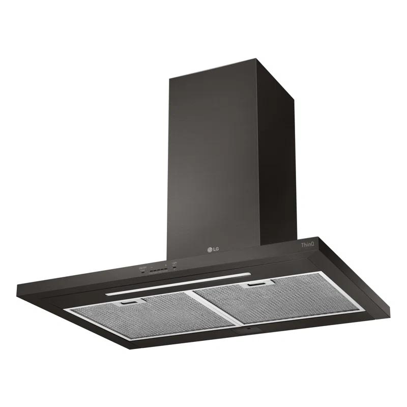 35.4" 600 CFM Ducted Wall Mount Range Hood with Nightlight