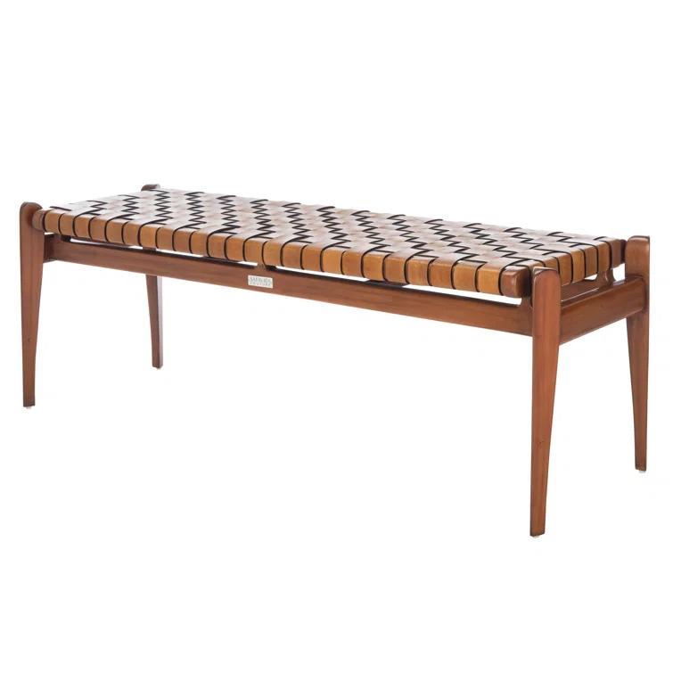 Kenan Genuine Leather Bench
