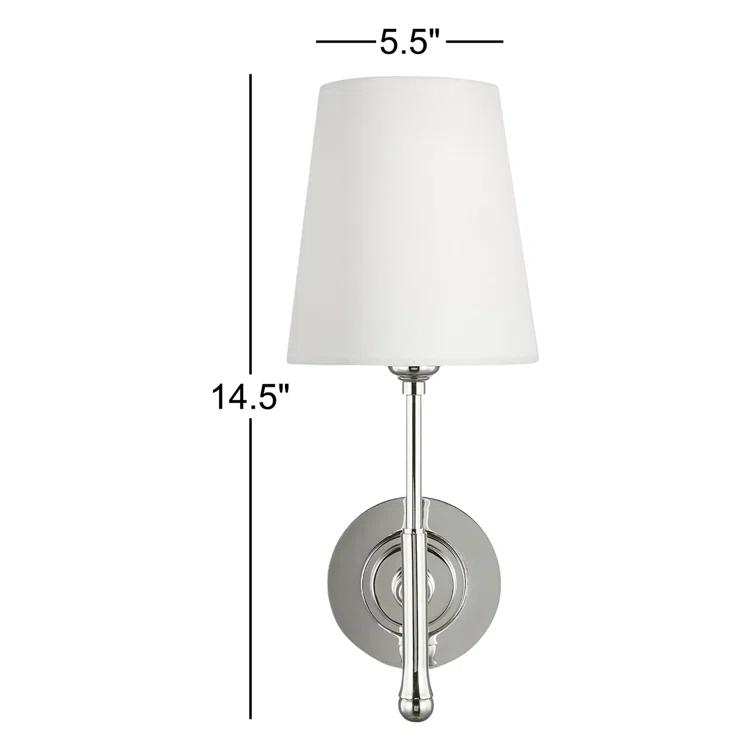 Single Light Steel Dimmable Wallchiere