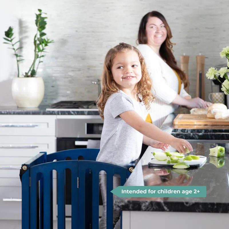 Guidecraft Contemporary Kitchen Helper Foldable Step Stool