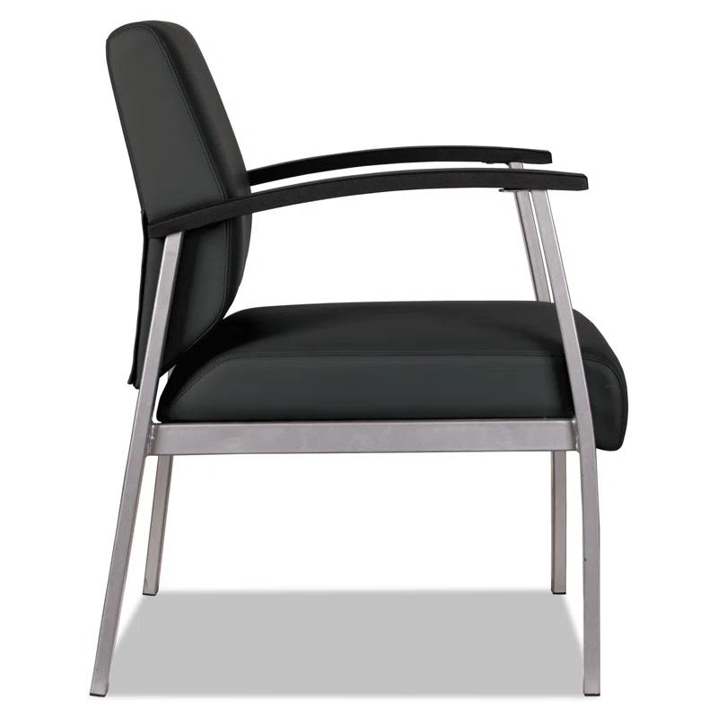 Alera® Polyester/Polyester Blend Seat Lounge Chair with Metal Frame