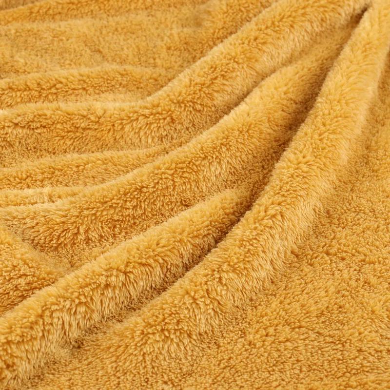 Superior Solid Polyester Reversible All-Season Fleece Throws Blanket