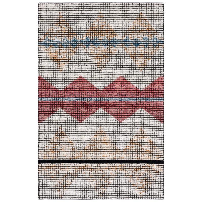 Foundry Select Brehea Hand Tufted Geometric Indoor/Outdoor Rug