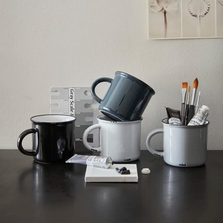 Canvas Home Tinware Stoneware Coffee Mug 16oz (Set of 4)