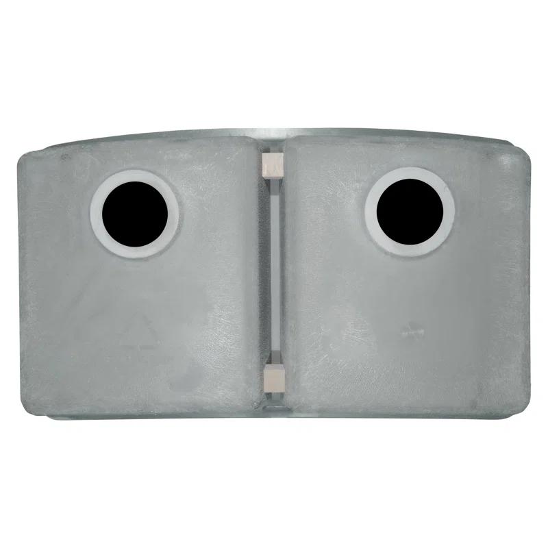 Quartz 32"x19" Undermount 50/50 Double Bowl Kitchen Sink