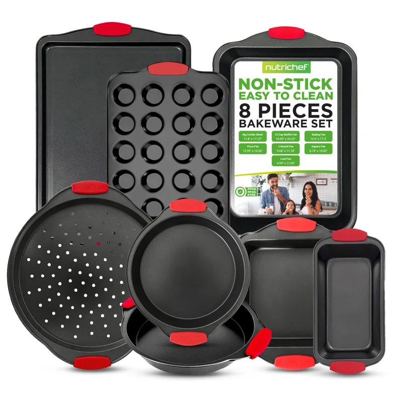 NutriChef NutriChef 8 Piece Bakeware Set