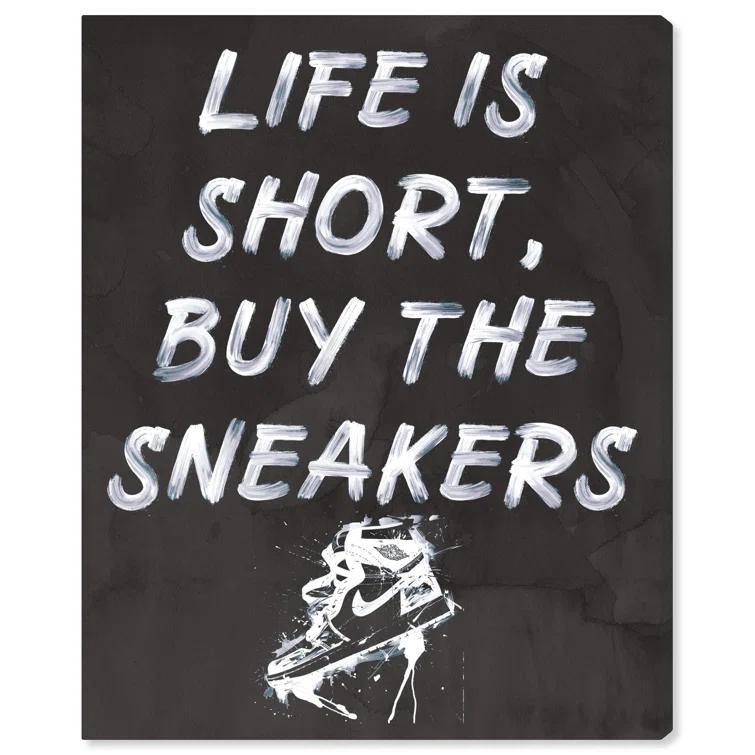 Notori Art Notoriart Buy The Sneakers Framed Sneaker 1 Piece Canvas Wall Art | Wayfair