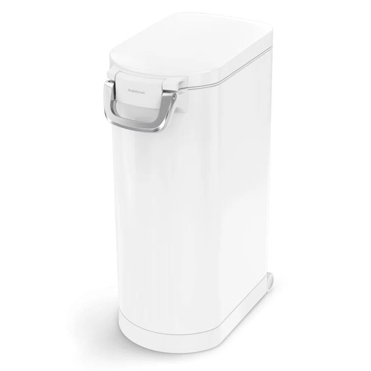 simplehuman Pet Food Storage Container Stainless Steel for Dog Food, Cat Food, and Bird Feed
