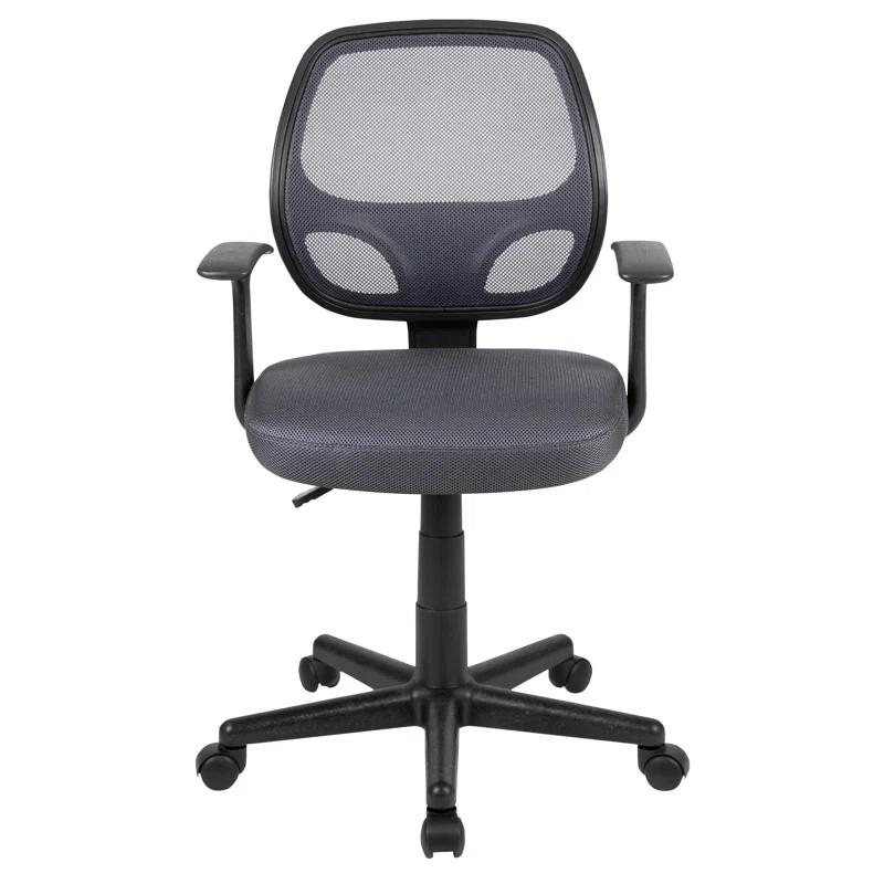 Mid-Back Mesh Swivel Ergonomic Task Office Chair - Arms