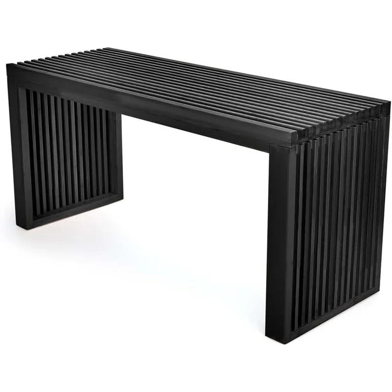 Latitude Run® Seamas Bamboo Bench, Farmhouse Dining Bench Entryway Bench for Living Room, Hallway, Bedroom, Bathroom